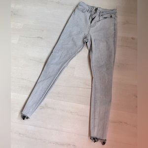 BDG super high twig ankle light grey jean pant